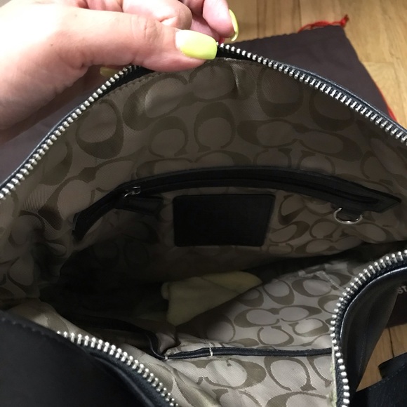 Coach Black Leather Bag - Picture 4 of 6